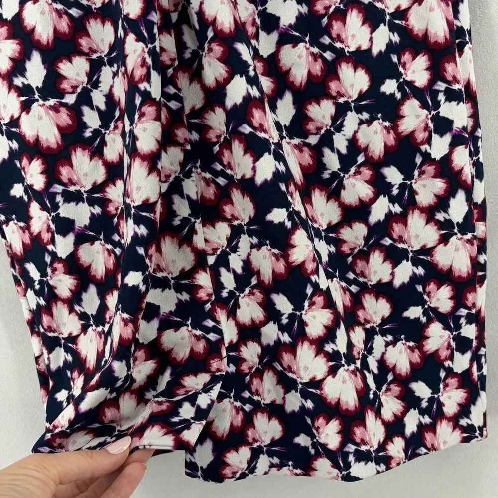Banana Republic Floral Mini Dress - Navy and Pink - Picture 6 of 11